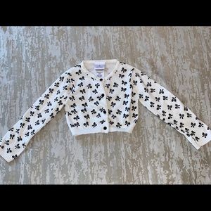 Iris & Ivy navy and white cardigan. Size 4t BNWT